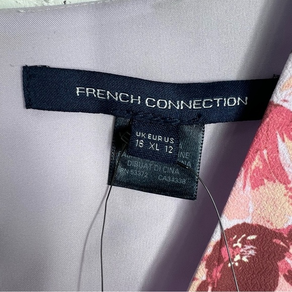 FRENCH CONNECTION Amoise Crepe Lavender Frost Floral Maxi Wrap Dress - Picture 6 of 10